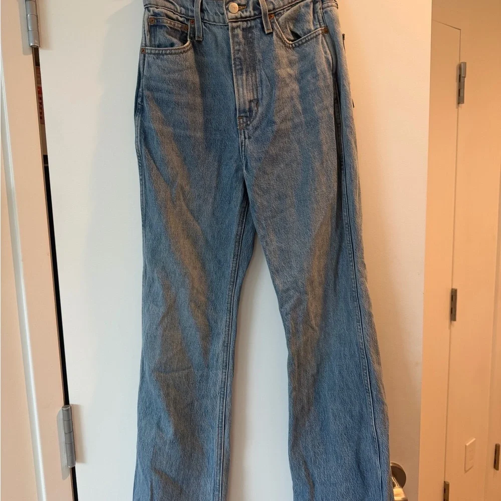 Like New Reformation Georgia Retro High Rise Flare Jeans, size 25 - Picture 6 of 8